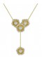 Women Marchesa Jewelry | Halo Flower Rose Gold Y Necklace Rose Gold