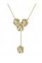 Women Marchesa Jewelry | Halo Flower Rose Gold Y Necklace Rose Gold