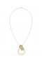 Women Marchesa Jewelry | Halo Flower Yellow Gold Pendant Necklace Yellow Gold