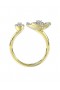 Women Marchesa Jewelry | Halo Flower Yellow Gold Ring Yellow Gold