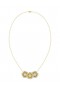 Women Marchesa Jewelry | Halo Flower Yellow Pendant Necklace Yellow Gold