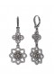 Women Marchesa Jewelry | Lace Double Drop Earring Black Diamond