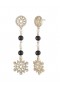 Women Marchesa Jewelry | Pearl Linear Earring Black