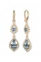 Women Marchesa Jewelry | Poised Denim Midi Drop Earring Denim