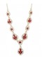 Women Marchesa Jewelry | Poised Gold Y Necklace Red