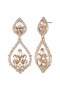 Women Marchesa Jewelry | Poised Rose Large Drop Earring Rose Gold