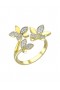 Women Marchesa Jewelry | Wild Flower Yellow Gold Ring Yellow Gold