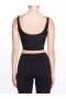 Women Marchesa Marchesa Active | Black Scoop Neck Sports Bra With Criss Cross And Mesh Detail Black