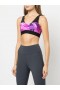 Women Marchesa Marchesa Active | Pink Floral Print Sports Bra With Mesh Raspberry Multi