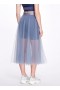 Women Marchesa Marchesa Active | Sheer Blue Tulle Skirt Zen Blue