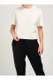 Women Marchesa Marchesa Active | Women’s Cropped Ivory White Tee Shirt Ivory