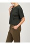 Women Marchesa Marchesa Active | Women’s Cropped Olive Green Tee Shirt Olive