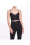 Women Marchesa Tops | Black Lace Bralette Top Black