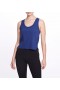 Women Marchesa Tops | Navy Blue Relaxed Tank Top With Bow Detail Navy