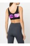 Women Marchesa Tops | Pink Floral Print Sports Bra With Mesh Raspberry Multi