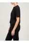 Women Marchesa Tops | Women’s Cropped Black Tee Shirt Black