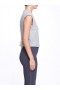 Women Marchesa Tops | Women's Embroidered Grey Sleeveless Workout Top Grey