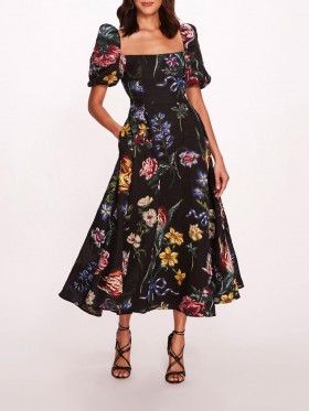 Women Marchesa Dresses | Alexander Bubble Dress Black Multi