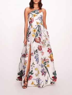 Women Marchesa Dresses | Alexander Gown Ivory Multi