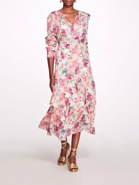 Women Marchesa Dresses | Amber Ivory Multi