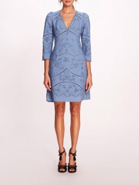 Women Marchesa Dresses | Anise Mini Dress Blue