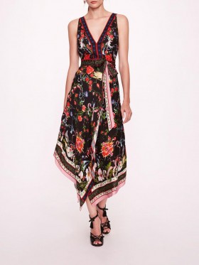 Women Marchesa Dresses | Byrn Black Multi