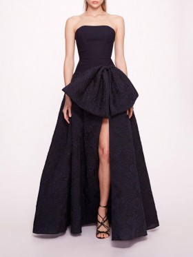 Women Marchesa Dresses | Calathea Gown Navy