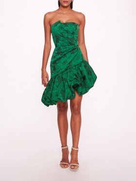 Women Marchesa Dresses | Calathea Mini Dress Emerald