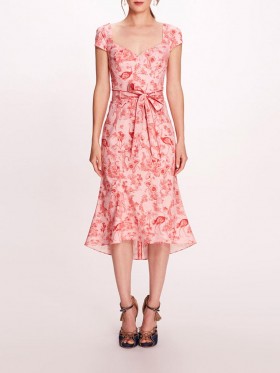 Women Marchesa Dresses | Daylily Dress Blush Red