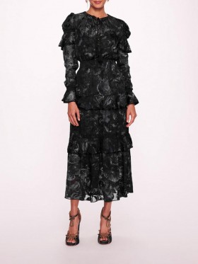 Women Marchesa Dresses | Diantha Dress Black