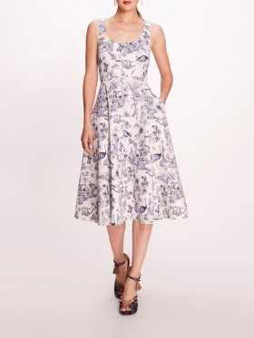 Women Marchesa Dresses | Elowen Dress Ivory/navy