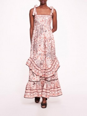 Women Marchesa Dresses | Flying Cheetah Maxi Dress Pink Multi