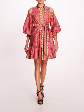 Women Marchesa Dresses | Iris Mini Dress Fuchsia Multi