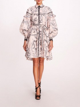 Women Marchesa Dresses | Laurel Shirtdress Blush Multi