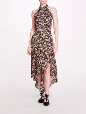 Women Marchesa Dresses | Magnolia Black Coral