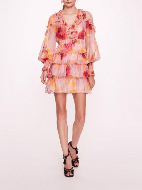 Women Marchesa Dresses | Orchid Pink Multi
