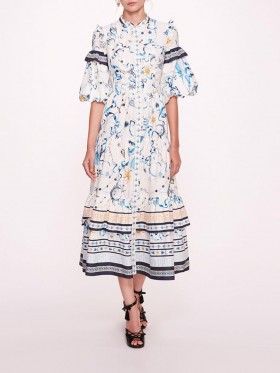 Women Marchesa Dresses | Parker Blue Multi