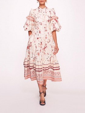 Women Marchesa Dresses | Parker Red Multi