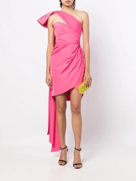 Women Marchesa Dresses | Taffeta Mini Dress Pink