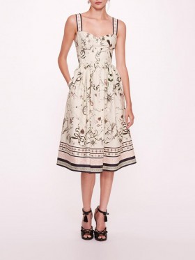 Women Marchesa Dresses | Willow Green Multi