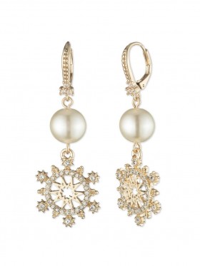Women Marchesa Jewelry | Gold Double Drop Earring Gold
