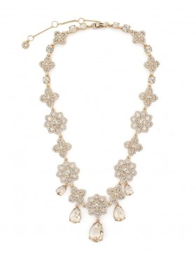 Women Marchesa Jewelry | Lace Collar Necklace Gold