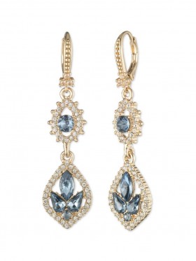 Women Marchesa Jewelry | Poised Denim Midi Drop Earring Denim