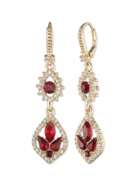 Women Marchesa Jewelry | Poised Midi Drop Earring Red