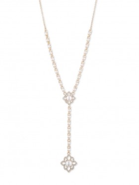Women Marchesa Jewelry | Pretty Pearl Y Necklace Gold