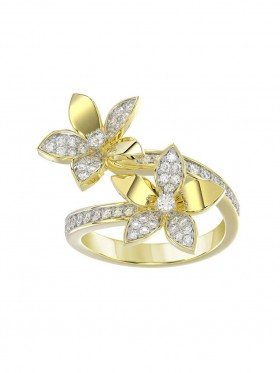 Women Marchesa Jewelry | Wild Flower Yellow Gold Ring Yellow Gold