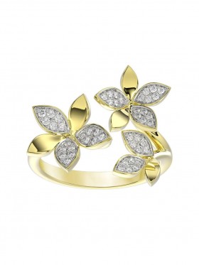 Women Marchesa Jewelry | Wild Flower Yellow Gold Ring Yellow Gold