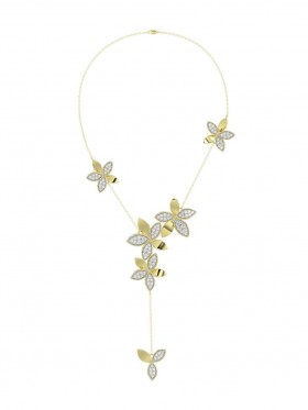 Women Marchesa Jewelry | Wild Flower Yellow Gold Y Necklace Yellow Gold