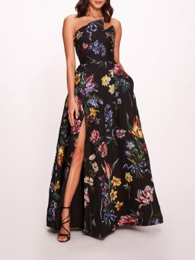 Women Marchesa Dresses | Alexander Gown Black Multi