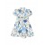 Kids Marchesa Midi Dresses | Flower-Print Cotton Dress Blue